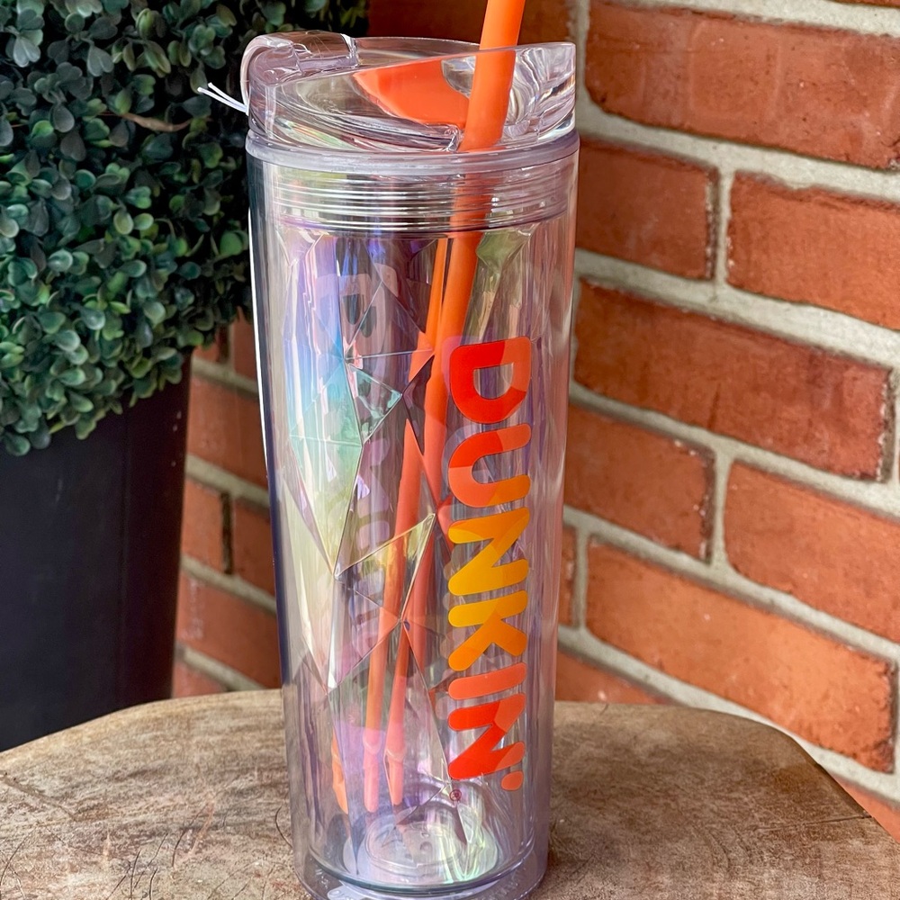 NEW Dunkin' Summer 2025 Chiseled Ice • 24oz Tumbler •ORANGE • NWT